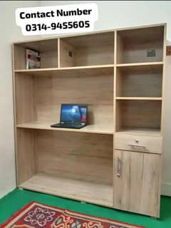 Study and Laptop Table plus Book shelf new