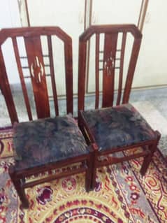 Dining table and chairs