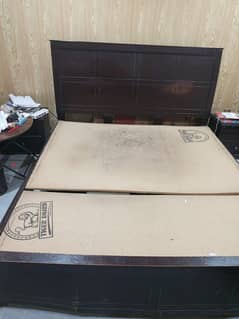 Double bed with 2 side table