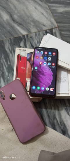 Samsung A10S with box  32GB very good camera  urgent sale