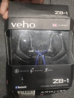 Veho ZB-1 Wireless Sports Earphones Uk Design original