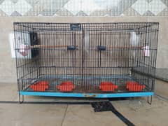 Partition cage for birds