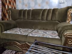 6 seater sofa set with 2 small tables
