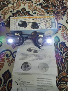 Magnifying Spectacle Metal frame with led light