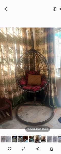 like new minimal use swinging chair for sale