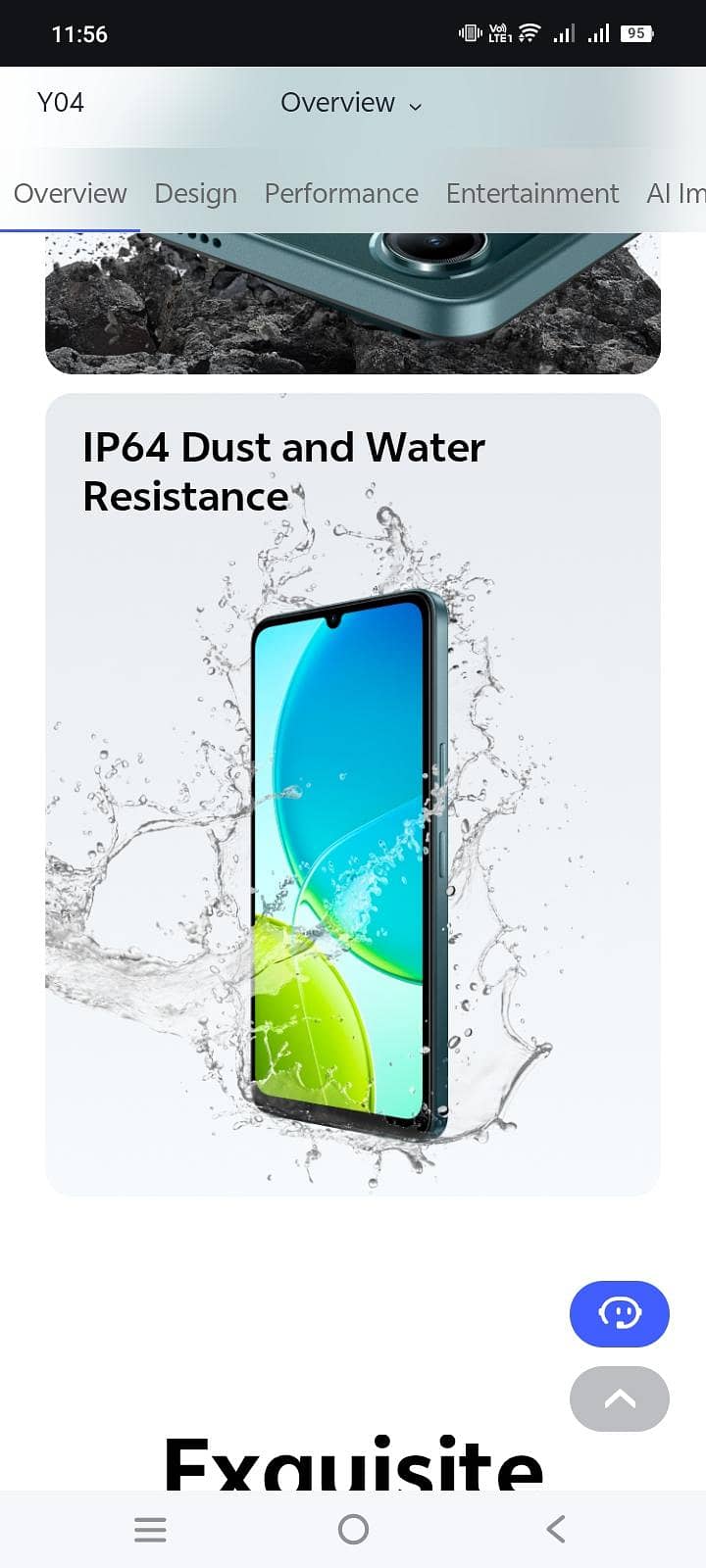 Vivo Y04 only 1 month use open box 1
