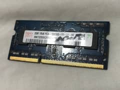 2 GB Ram DDR 3 Laptop