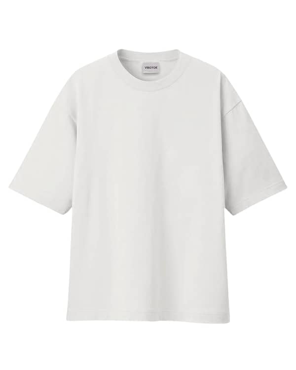 Oversized T-Shirts for   Women, and Girls | t shirts for girls | Trendy Unisex Printed Graphic Tees | Relaxed Fit Casual Wear | Swag Verse White Xl