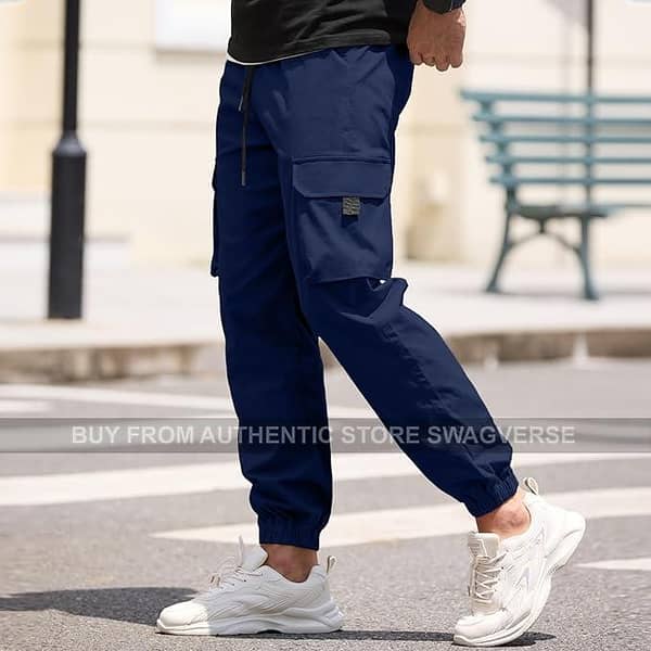 Cargo Trousers for Men and Pants for Men, Women and Boys–Cargo pants for men Versatile , Commando, and Casual Styles | Cotton, 6-Pocket, Army Black, and Jeans Options Available Blue Other 39