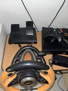 Xbox 360 with pxn v3 pro steering wheel