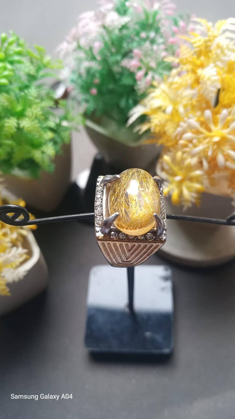 beautiful natural stones ring 14