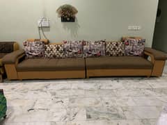 L shape sofa set
