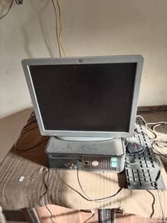 PC and led model core 2 duo and 250gb 4gb