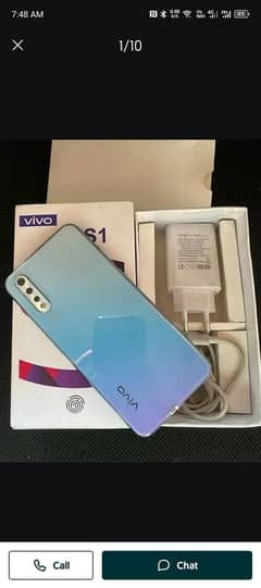 VIVO S1 indisplay finger (8/256)gb complete box