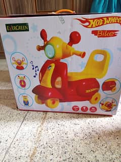 Evergreen Hot Wheels Ride-On Bike for Kids – Musical Toy Scooter