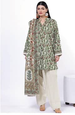 *Product Name*: 3 Pcs Women's Unstitched Printed Suit