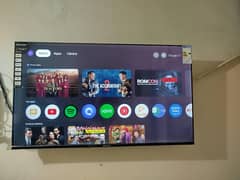 Multynet android LED 50 inches with warentty box and complete .