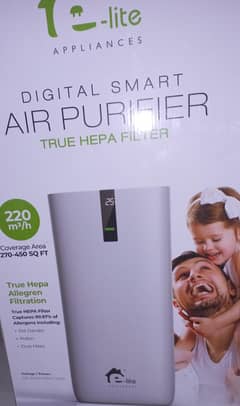 HEPA Air Purifier with True Filter, Low Noise & Odor Removal System