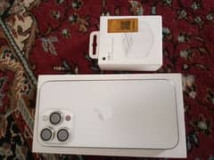 iphone 15 pro max JV silver titanum battery 94 with box new condition