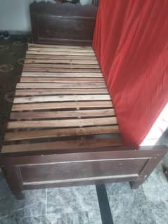 single bed with mattress