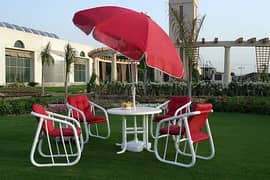 Garden Lawn Outdoor PVC Furniture, Orbit Garden Chairs
