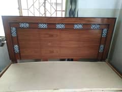 wooden bed