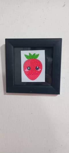 Strawberries– Framed Diamond Painting /Handmade