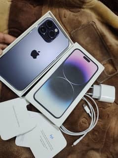 apple iPhone 14 pro max official PTA approved 256 GB 10 by 10 totally