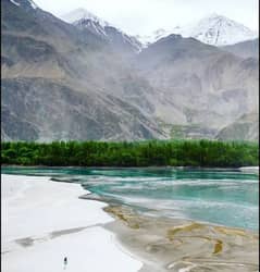 60 Kanal Plot Available for sale at qomara Skardu,Facing indus River,Sanic Mountains Views