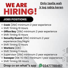 staff required