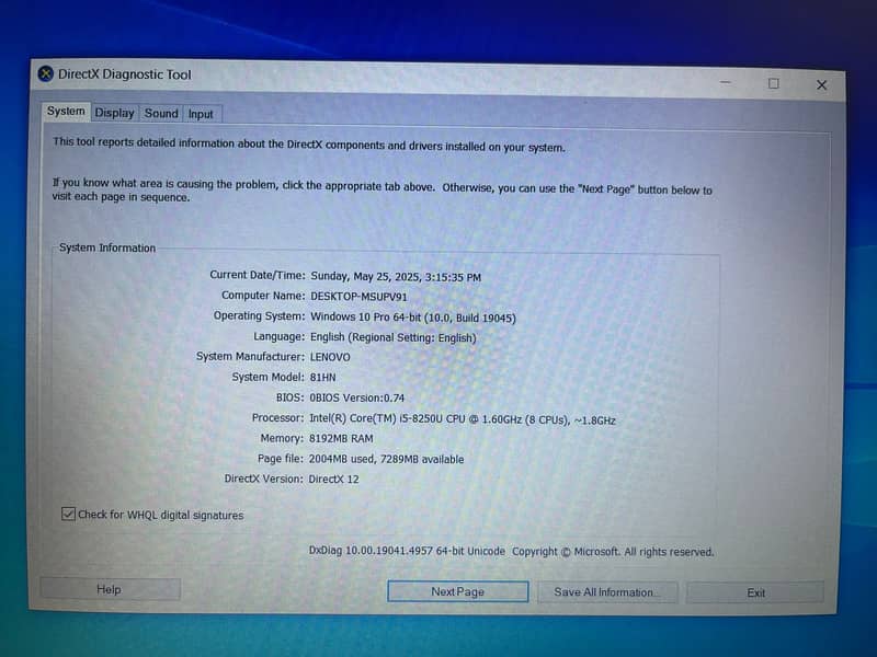 Lenovo V130-151KB i5 8th Gen (0322-8832611) 10
