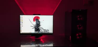 Gaming Pc with Borderless Monitor , Ryzen 5 3600, B450M, RX 5700 Tri-X