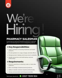Pharmacy Salesman | Medicine Salesman