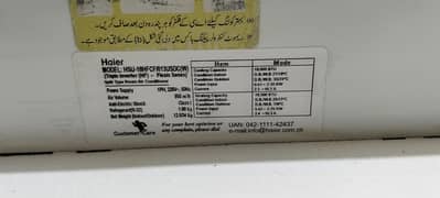 haier ac inverteor 1.5 tan