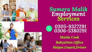 Maids / House Maids / cook / Nanny , chef / Baby Sitter maid availabl