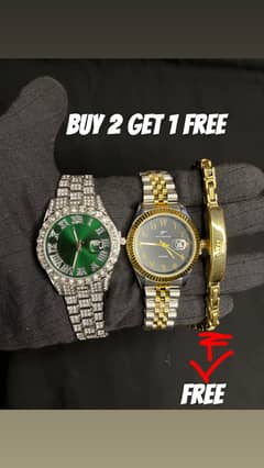 Buy two watches and get 1 bracelet free 