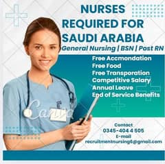 Nurses Required for Saudi Arabia