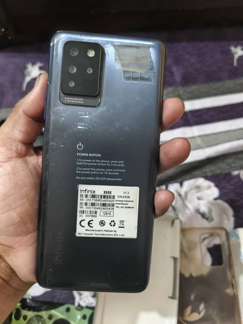 infinix note 10 pro like new condition with box 2