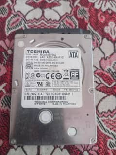 TOSHIBA laptop hardrive 500gb