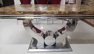 Marble top dining table