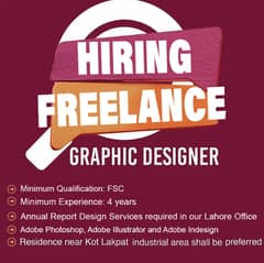 Freelance Graphic Designer required