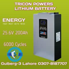 200Ah 25.6v Lithium Battery Tricon Powers
