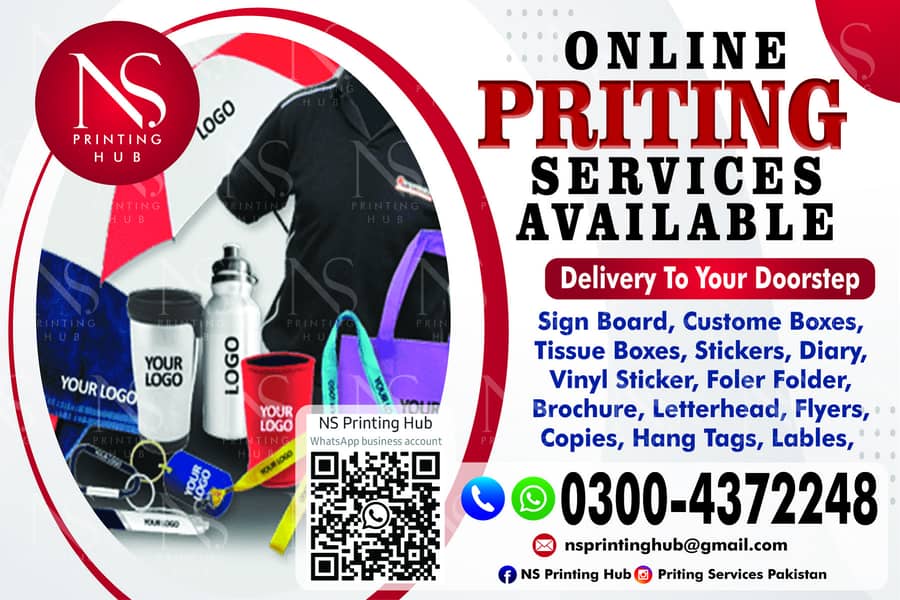 Printing services, boxes, stickers, note pad, flyer, envelope, diaries 0