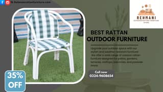 Garden Chair / Outdoor Garden Chair / Rattan Chair / Handwoven Rattan