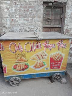 food counter  fries and Samosa