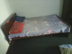 single bed wooden
