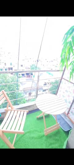 Studio bed fully furnished apartment.