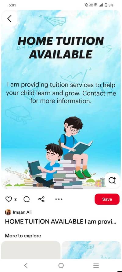 online tution and tution in teacher home