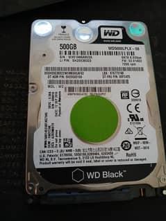 WD Black 500gb hdd  health fresh
