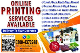 printing services, boxes, stickers, flyer, diary, bag, label, envelope